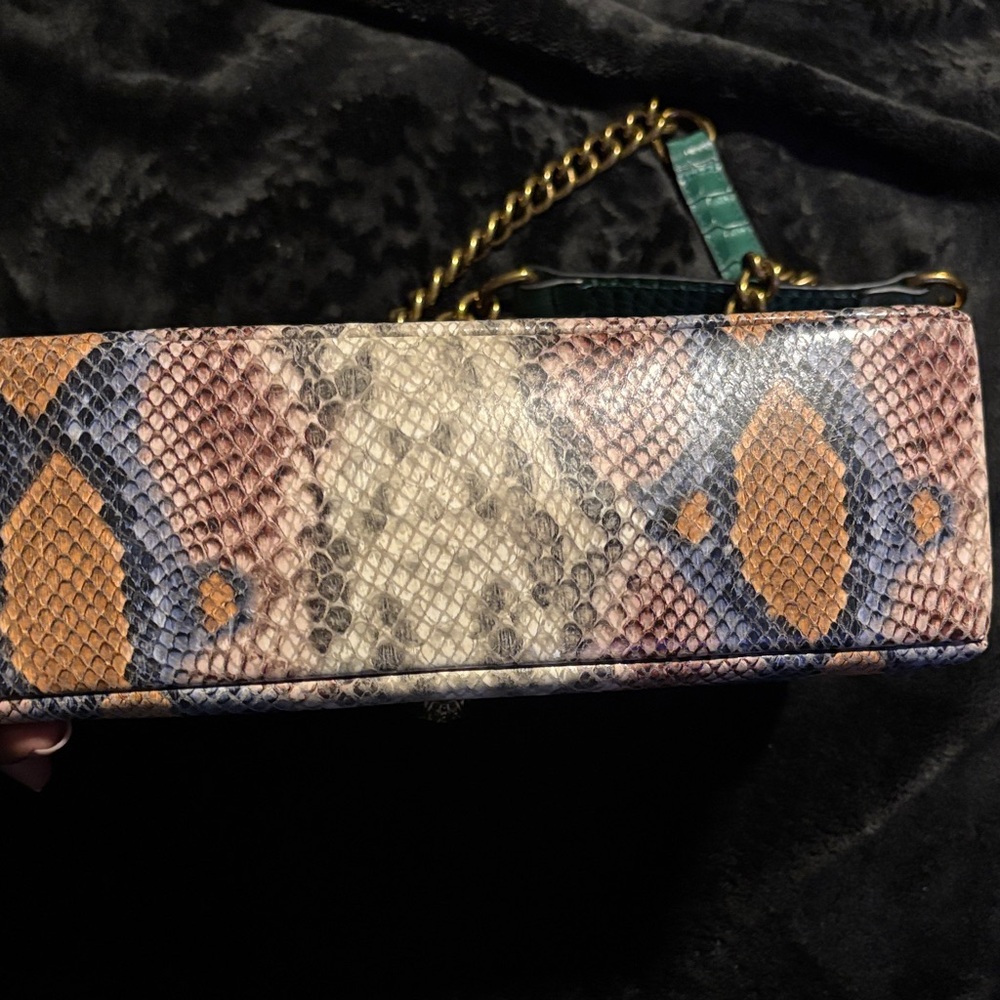 KURT GEIGER Kensington X Reptile Embossed Leather Bag - Picture 10 of 11